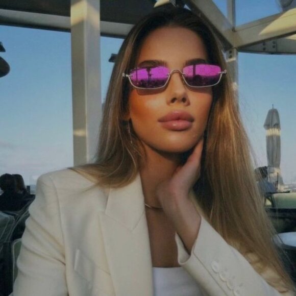 NEW AUTHENTIC GUCCI MICRO METAL GUCCI SUNGLASSES WITH GG LENSES - Picture 2 of 15